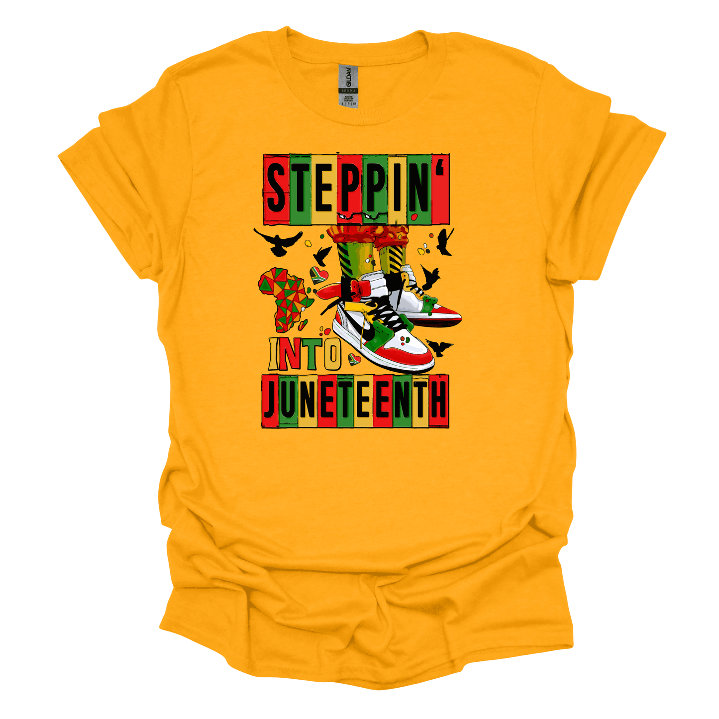 Steppin' Into Juneteenth Empowerment Tee - "Embrace Your True Self"
