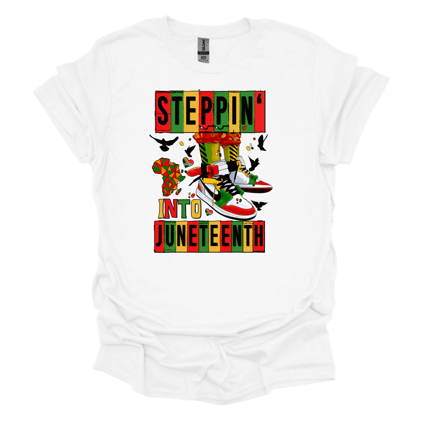 Steppin' Into Juneteenth Empowerment Tee - "Embrace Your True Self"