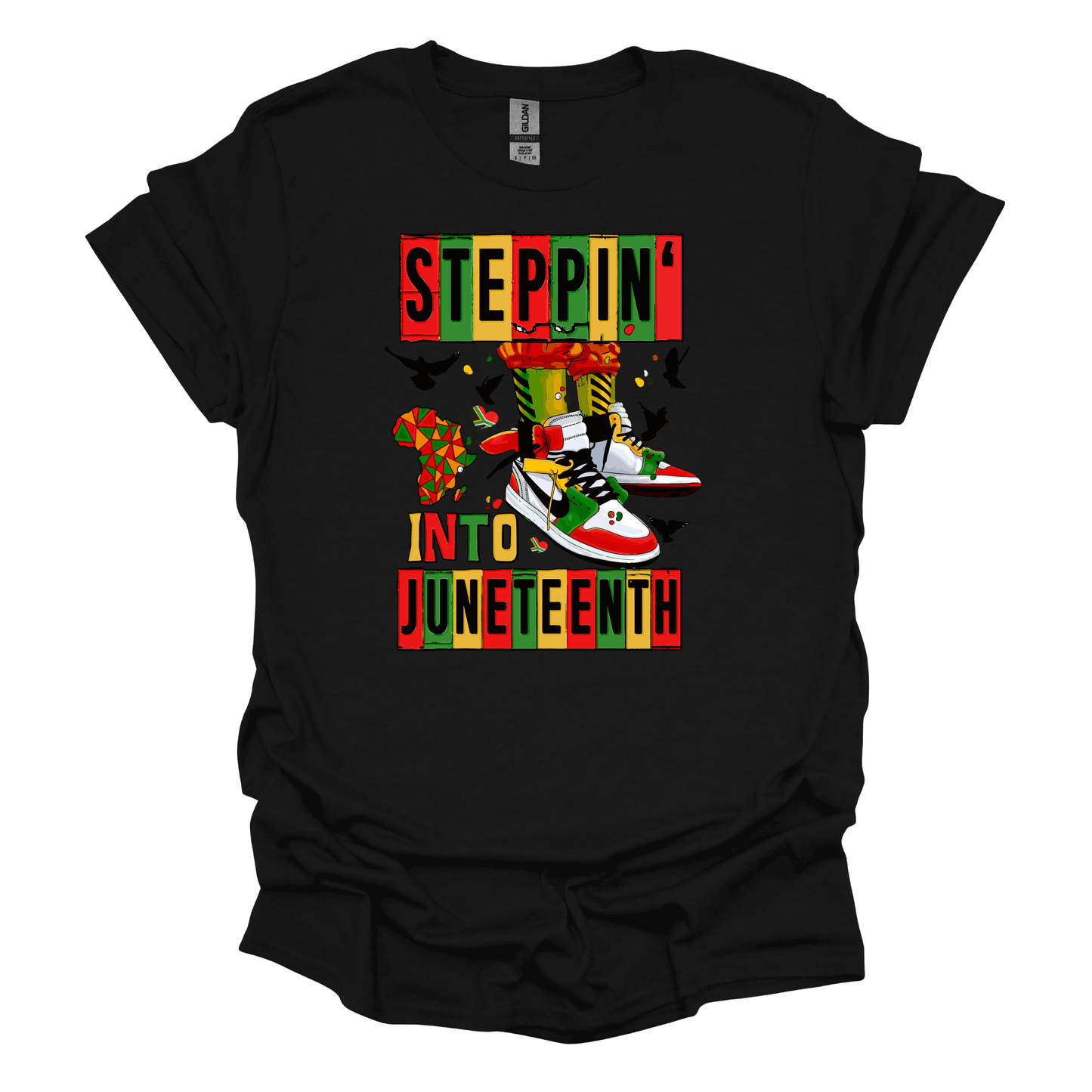 Steppin' Into Juneteenth Empowerment Tee - "Embrace Your True Self"