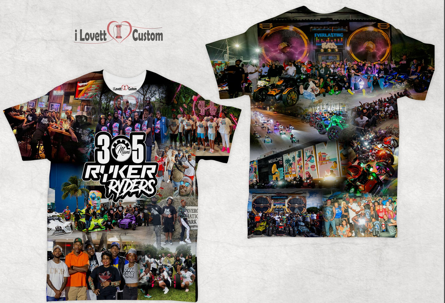 305 Ryker Ryders premium Digital Print T-Shirt (Copy)