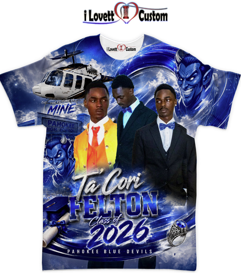 Ta'cori 3d grad shirts