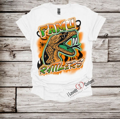 FAMU rattler airbrush look