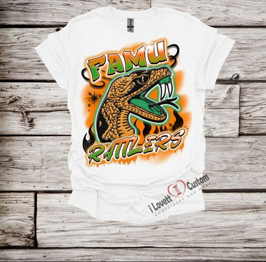 FAMU rattler airbrush look
