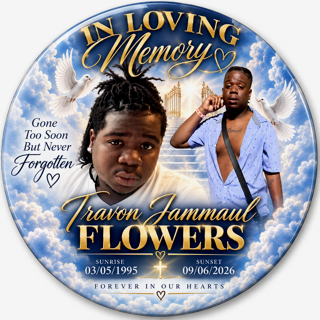 ILM Travon Flowers 3 inch Buttons (Copy)