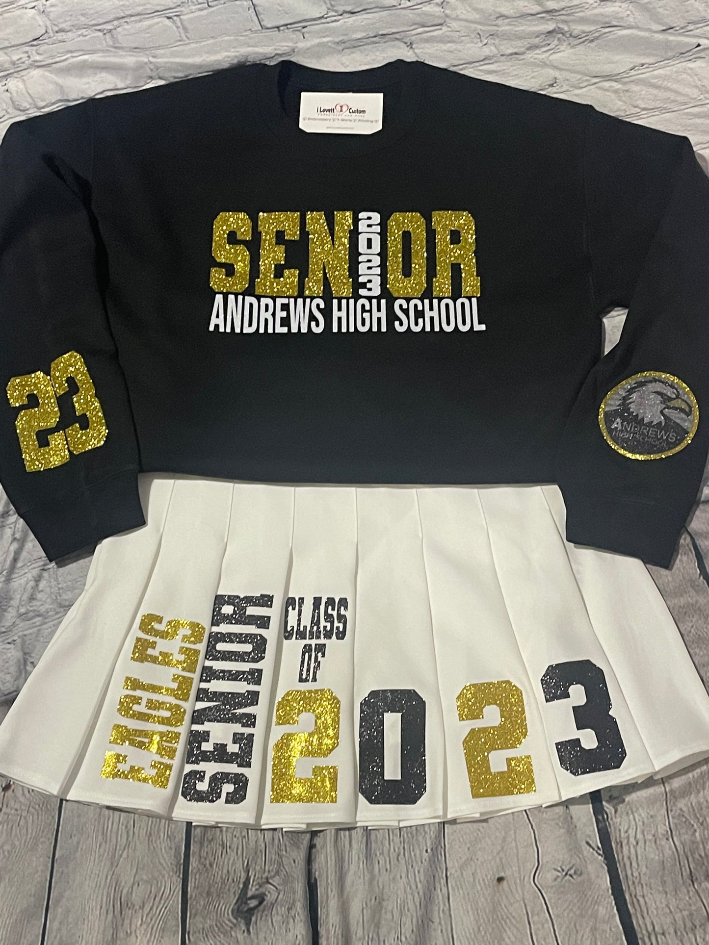 Senior Skirt and Sweatshirt Set