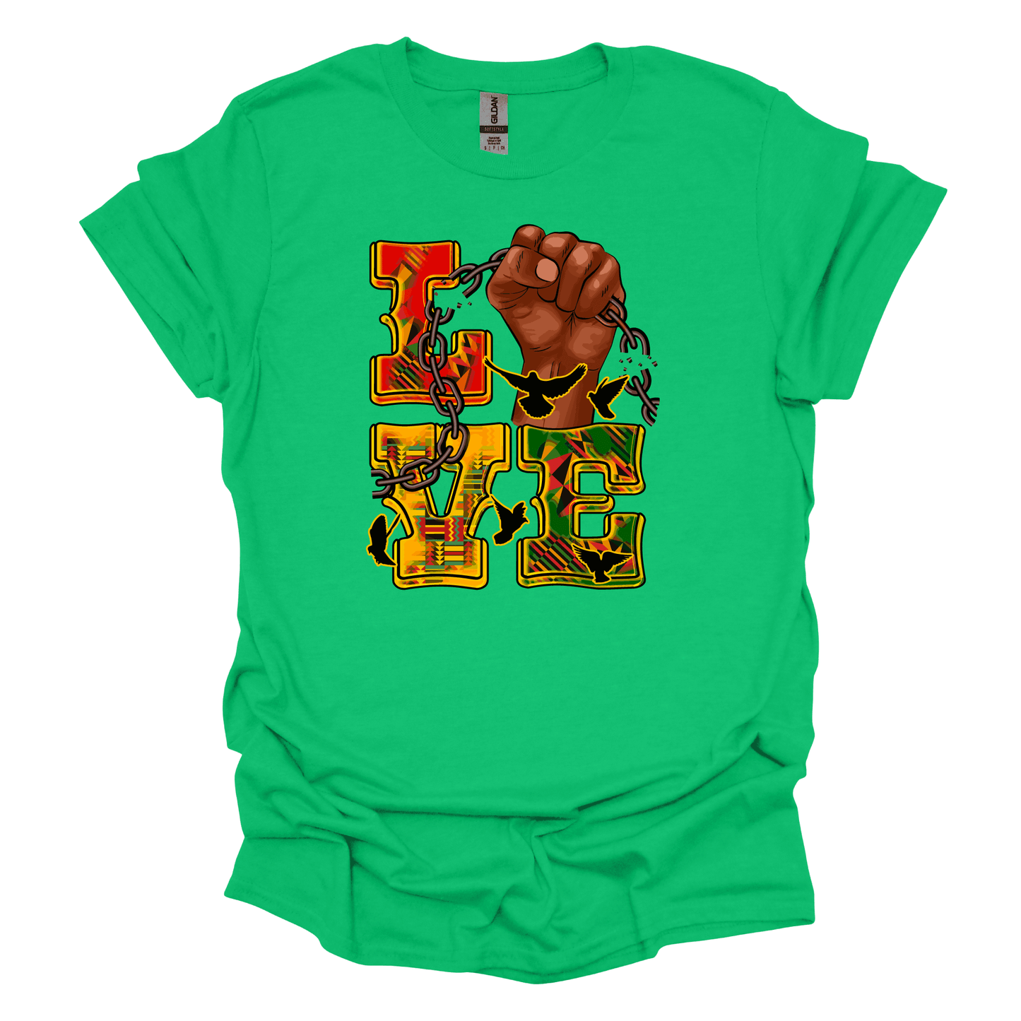 Juneteenth Empowerment Tee - "Love" Break the Chains