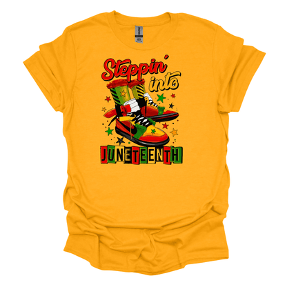 Steppin' Into Juneteenth Tee - Walk With Purpose