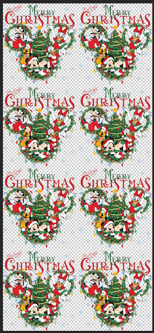 Mickey's Merry Christmas DTF transfer Gang sheet (Don't be A Grinch)