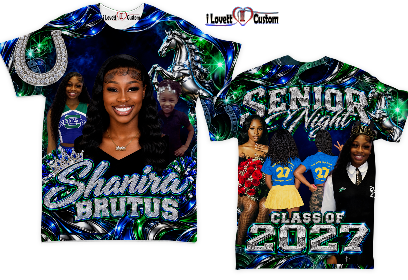 Shanira Brutus Senior night Custom friend shirt