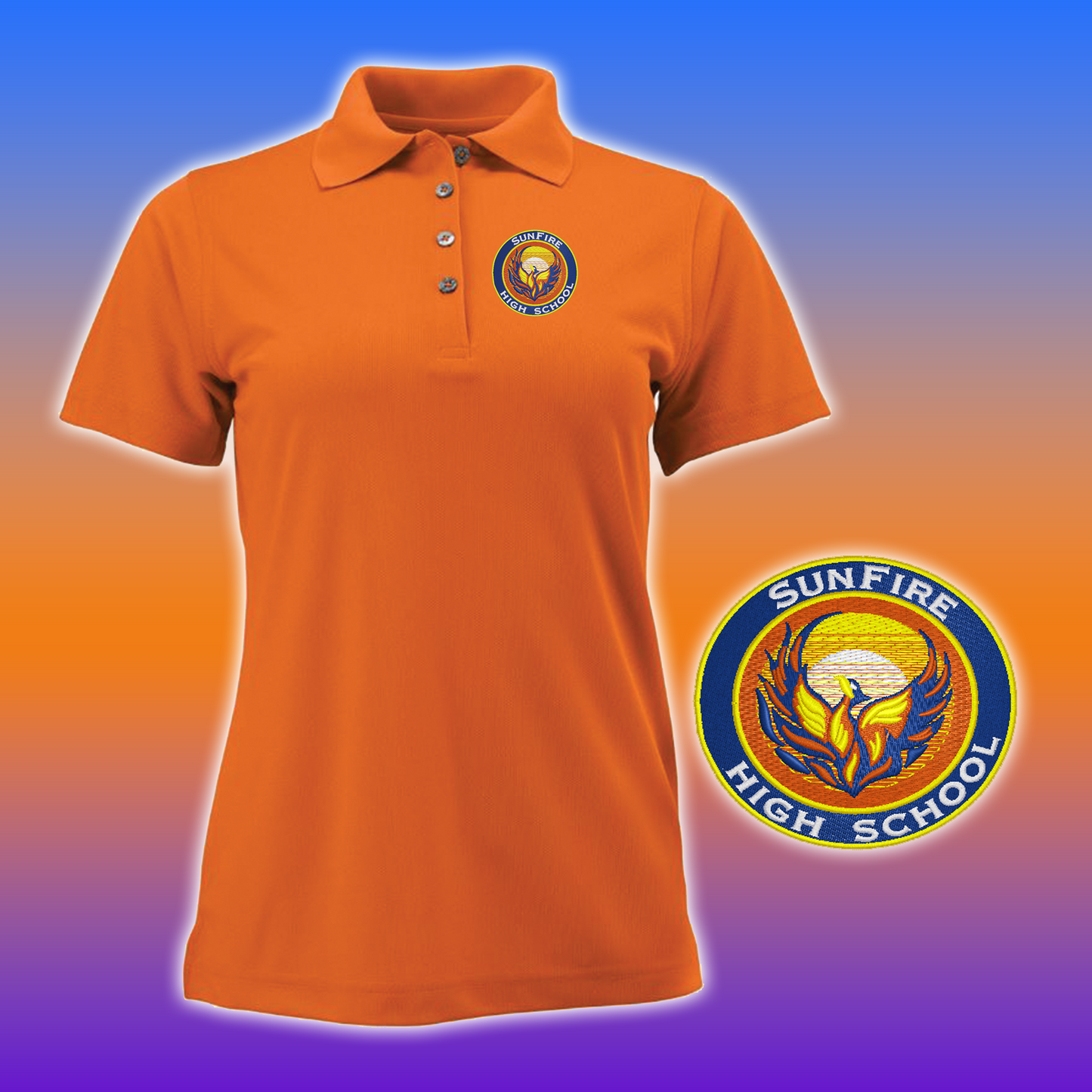 Sunfire High School Staff Polo Shirts