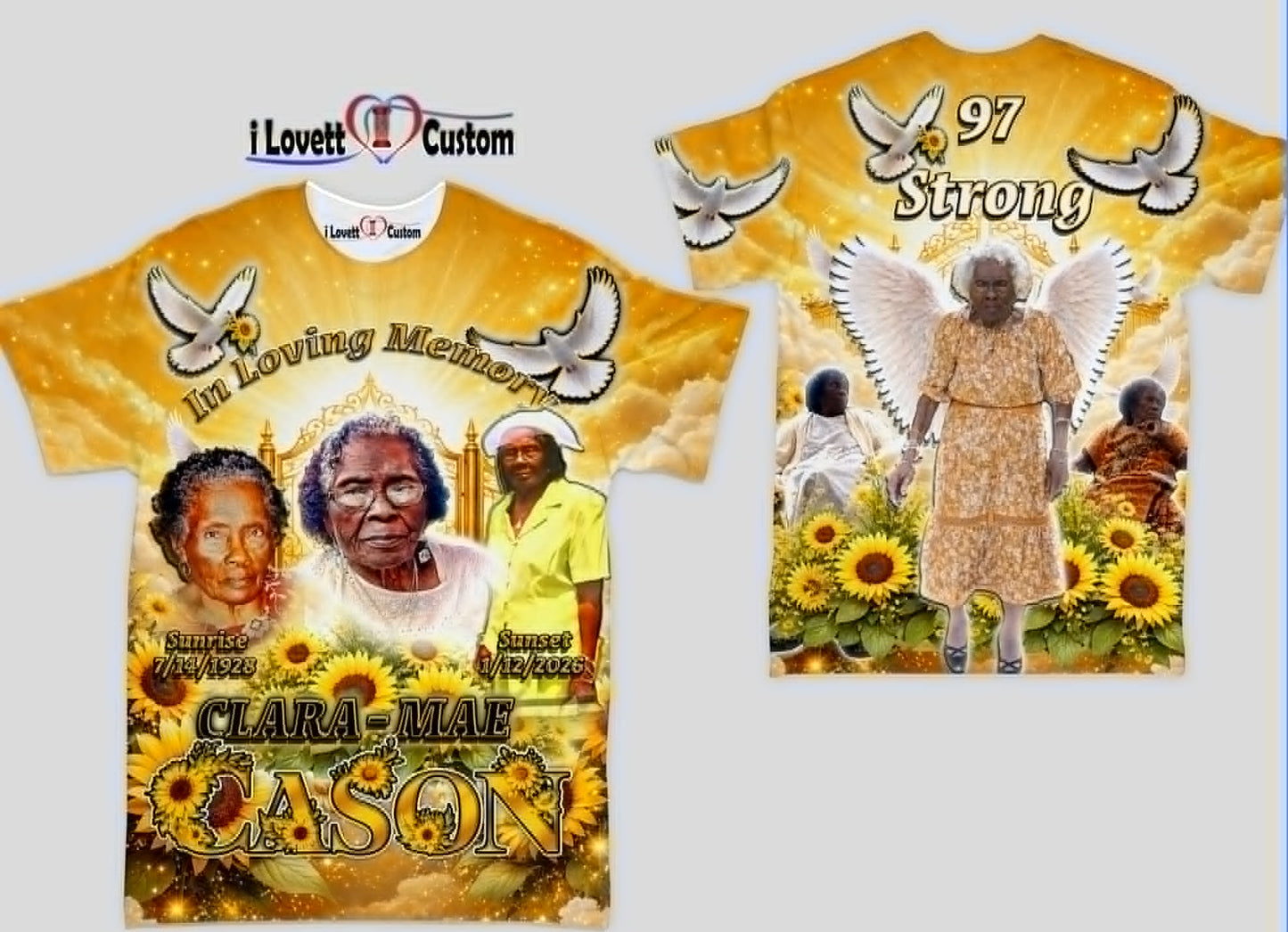 She Got her Wings Memorial 3D shirt