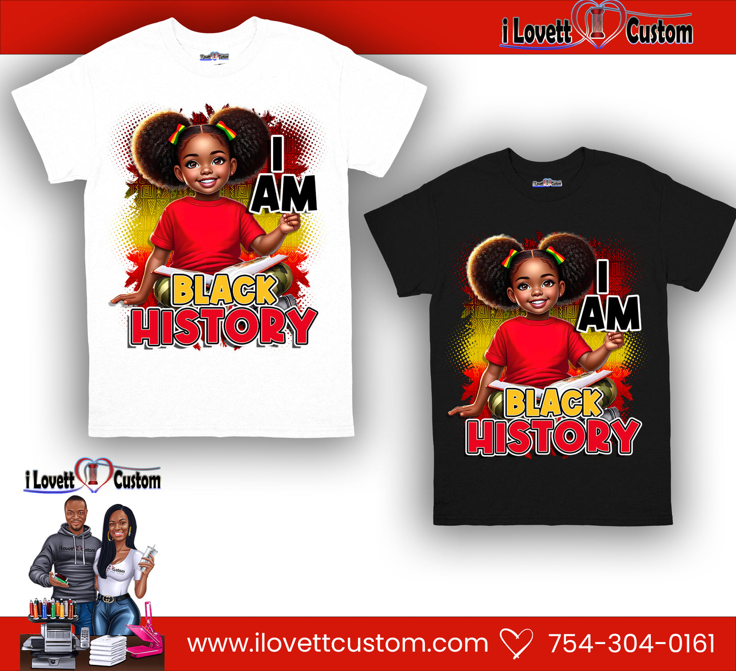 I am black history (Girl design)