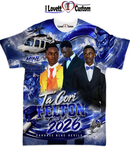 Ta'cori 3d grad shirts