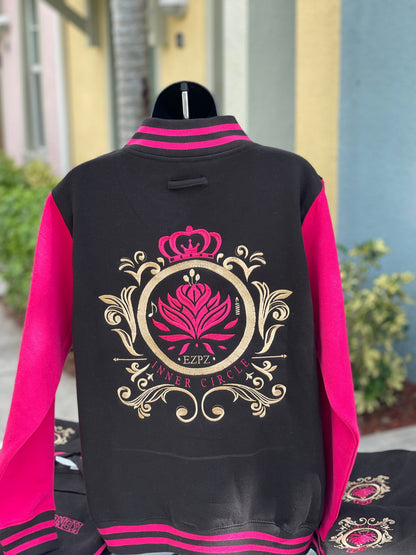 Soft Letterman Embroidered Varsity Style Jacket (Basic)