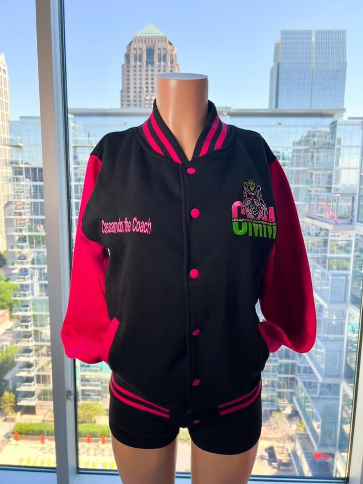 Soft Letterman Embroidered Varsity Style Jacket (Basic)