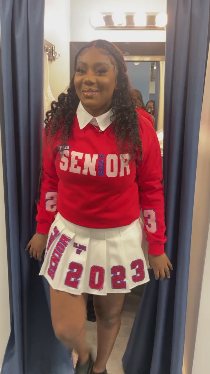 Senior Skirt and Sweatshirt Set Lovett Custom