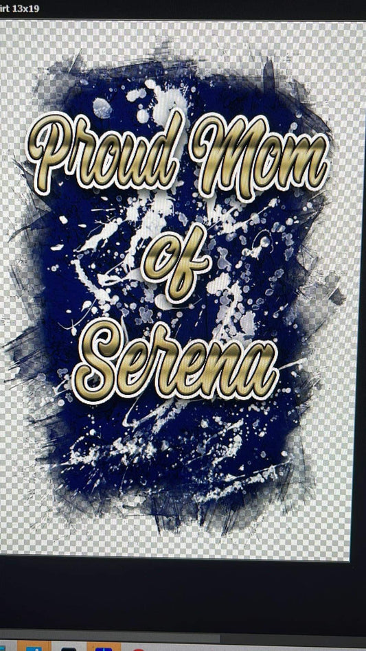 Back of grad shirt add on